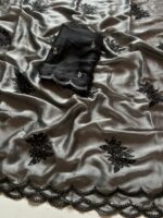 Presenting new rangoli silk with Embroidery saree collection - Image 9