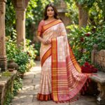 Present New Trends Blocks print Banarasi saree collection - Image 4