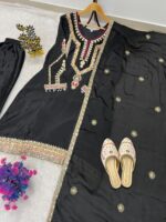 Presenting new Premium Quality festival Ethnic Outfit Top Bottom with duppata set - Image 11