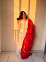 Presenting new Designer Embroidery design Top Bottom with duppata set - Image 13