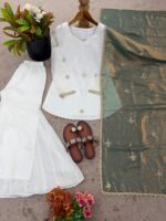 Presenting new Designer Embroidery design Top Bottom with duppata set - Image 24