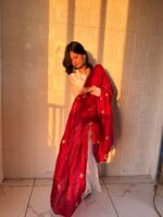 Presenting new Designer Embroidery design Top Bottom with duppata set - Image 10