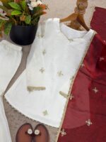 Presenting new Designer Embroidery design Top Bottom with duppata set - Image 18