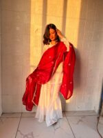 Presenting new Designer Embroidery design Top Bottom with duppata set - Image 8