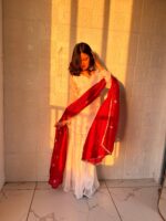 Presenting new Designer Embroidery design Top Bottom with duppata set - Image 7