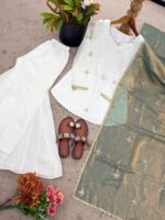 Presenting new Designer Embroidery design Top Bottom with duppata set - Image 27