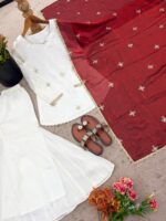 Presenting new Designer Embroidery design Top Bottom with duppata set - Image 15