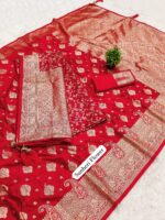 Red Designer Saree