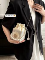 New imported very Beautiful Designer & Stylish jute potli sling bag - Image 5