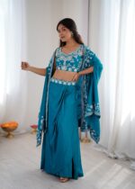 Dhoti with shrug and Choli
