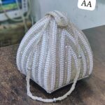 Treditional Bridal wedding pearl Potli Handbag
