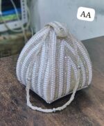 Treditional Bridal wedding pearl Potli Handbag