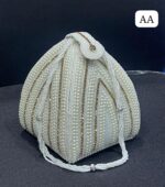 Treditional Bridal wedding pearl Potli Handbag - Image 4