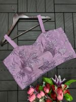 New super Trending Embroidery sequence work ready to wear saree with full koti - Image 3