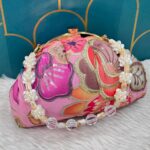 Presenting new floral embroided clutch Bag