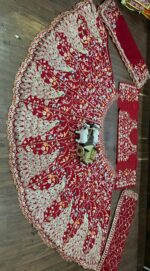 Launching 4 meter flared dual Duppata Embroidered sequence work Lahenga collection - Image 2