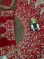 Launching 4 meter flared dual Duppata Embroidered sequence work Lahenga collection - Image 3