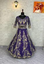 Launching 4 meter flared premium Quality Tabby silk lahenga collection - Image 13