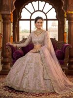 Launching 4 meter flared premium Quality Tabby silk lahenga collection - Image 5