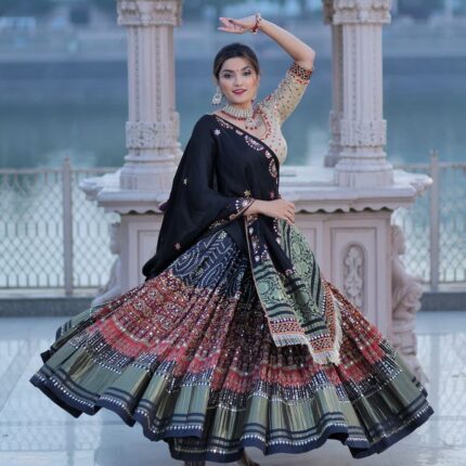 Presenting new stylish Designer Digital print Lahenga choli with duppata set