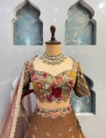 Launching 4 meter flared jimmy chuu fabric lahenga collection - Image 3