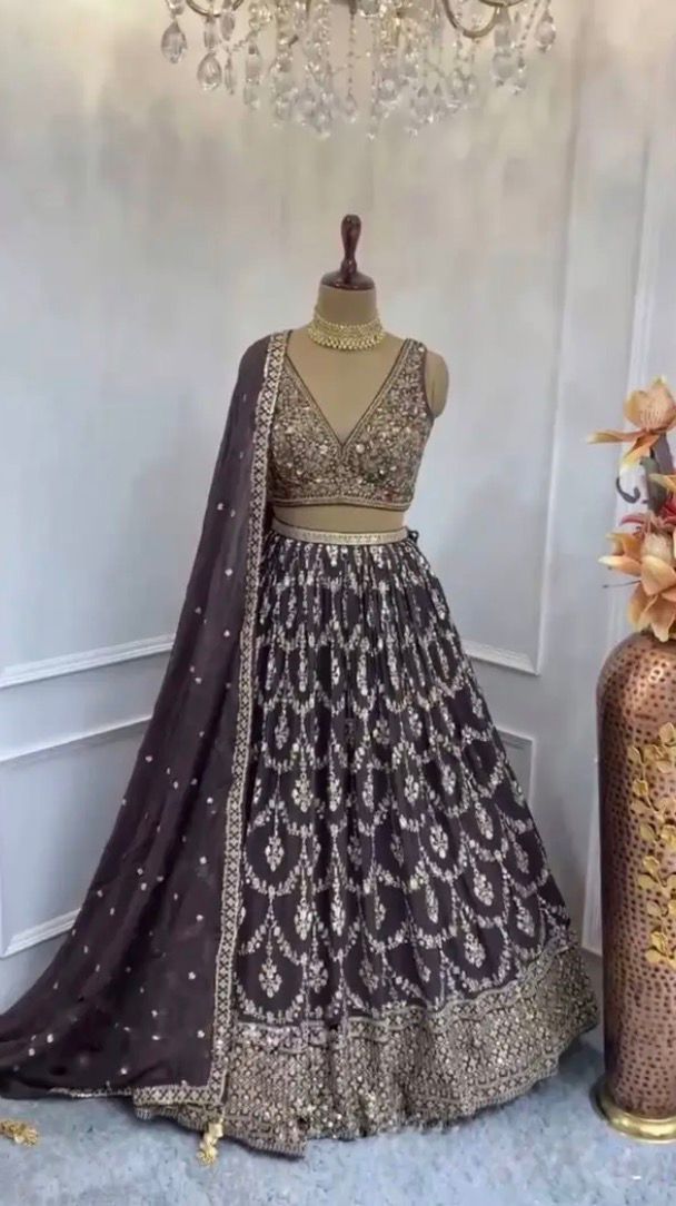 IMG-20260409-WA0244(1) Launching New Designer Georgette lahenga collection - Image 1