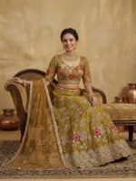 Launching 4 meter flared jimmy chuu fabric lahenga collection - Image 7