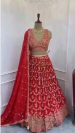 Launching New Designer Georgette lahenga collection - Image 10