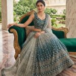 Launching Embroidery work sequins work Glamour look Lahenga collection