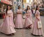 Designer Bridal Party wear Lahenga - Image 2