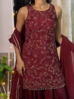 Designer Kurta Palazzo Set - Image 5
