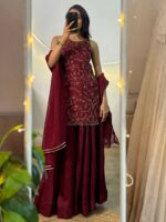 Designer Kurta Palazzo Set - Image 4
