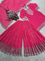 Designer Top Plazzo with Dupatta - Image 8