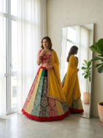 Designer Multy Colour Bridal Lahenga - Image 5