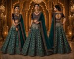 Presenting new Designer Embroidery work Lahenga choli with duppata set - Image 7