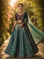 Presenting new Designer Embroidery work Lahenga choli with duppata set - Image 13