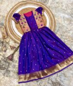 Launching New silk kids paithani Gown with coat for Girls collection - Image 6