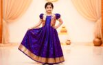 Launching New silk kids paithani Gown with coat for Girls collection - Image 2