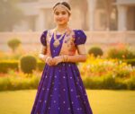 Launching New silk kids paithani Gown with coat for Girls collection - Image 4