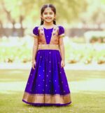 Launching New silk kids paithani Gown with coat for Girls collection - Image 7