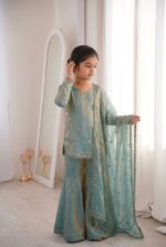 Presenting New Ready to wear Kids and adults Top bottom with dupatta set - Image 5