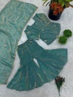 Presenting New Ready to wear Kids and adults Top bottom with dupatta set - Image 12