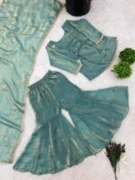 Presenting New Ready to wear Kids and adults Top bottom with dupatta set - Image 16