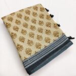 New launch soft linen cotton fabric saree collection - Image 5