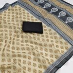 New launch soft linen cotton fabric saree collection