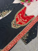 Launching New fancy designer Pakistani Top bottom with dupatta set - Image 11