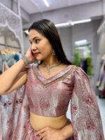 Presenting New peach butterfly lahenga choli collection - Image 8