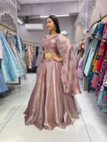 Presenting New peach butterfly lahenga choli collection - Image 4