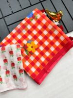 Launching New soft linen cotton fabric saree Beautiful chex print saree - Image 9