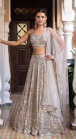 Presenting new launching Designer Embroidery work Lahenga choli collection - Image 5